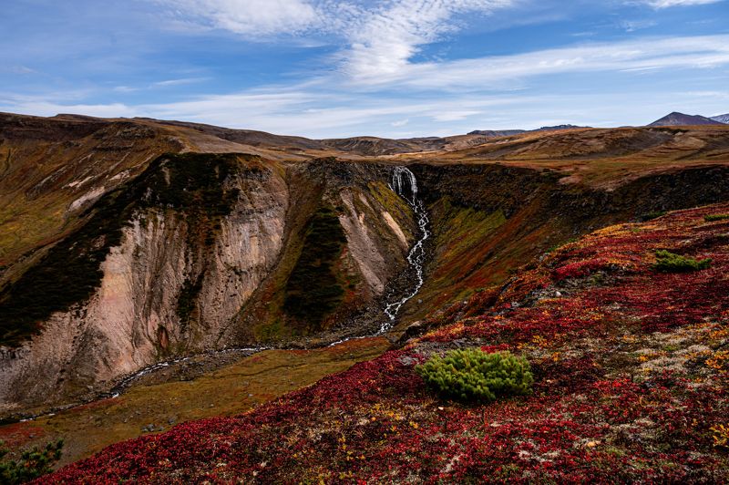 Водопад Паратунский в осеннем нарядеphoto preview