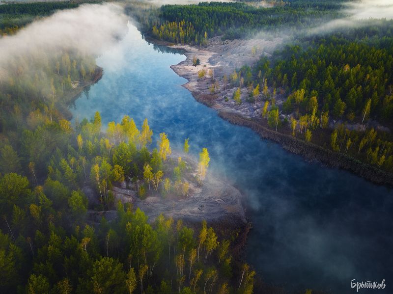 Туманное утро оз. Бам.photo preview