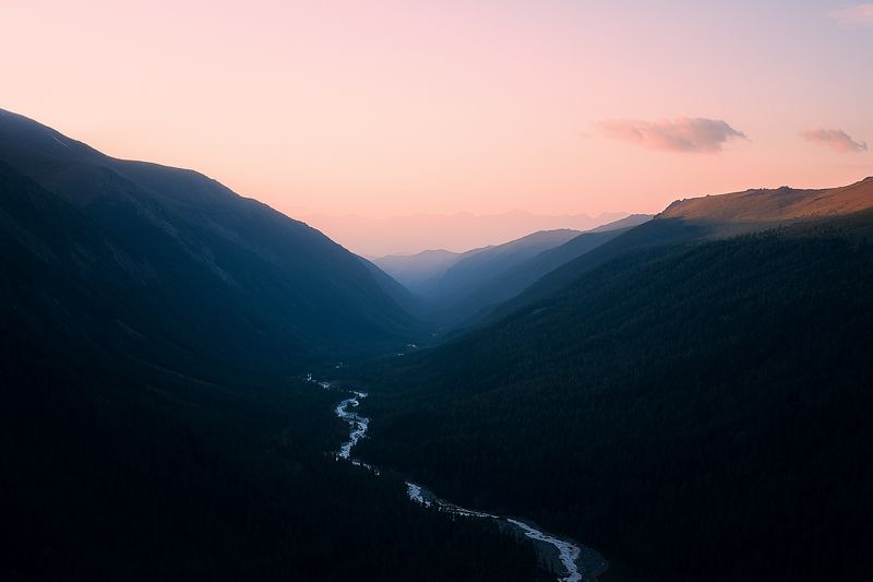 Закат в Аккемской долине фото превью