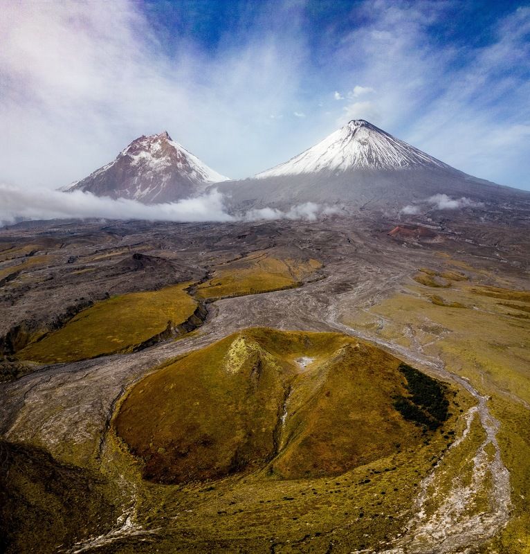 камчатка, вулканы, пейзаж, извержение Гиганты.photo preview