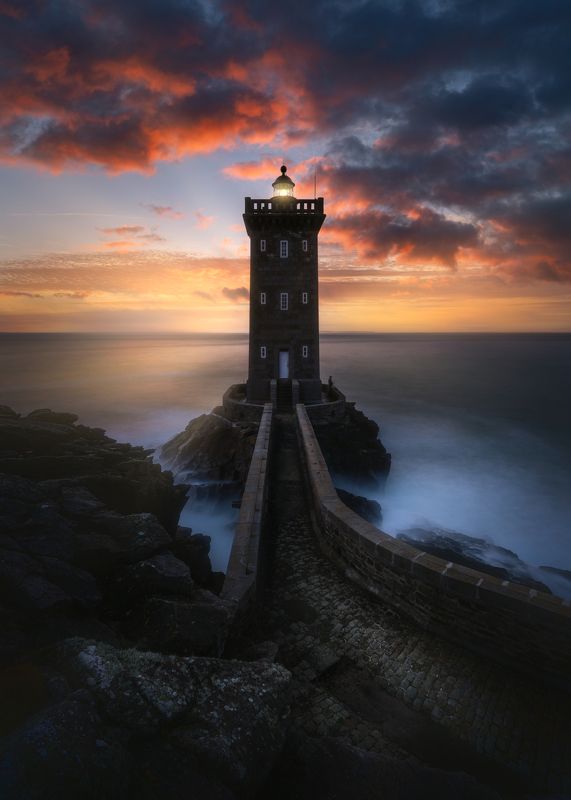 Lighthouse, France, Sunset Francephoto preview