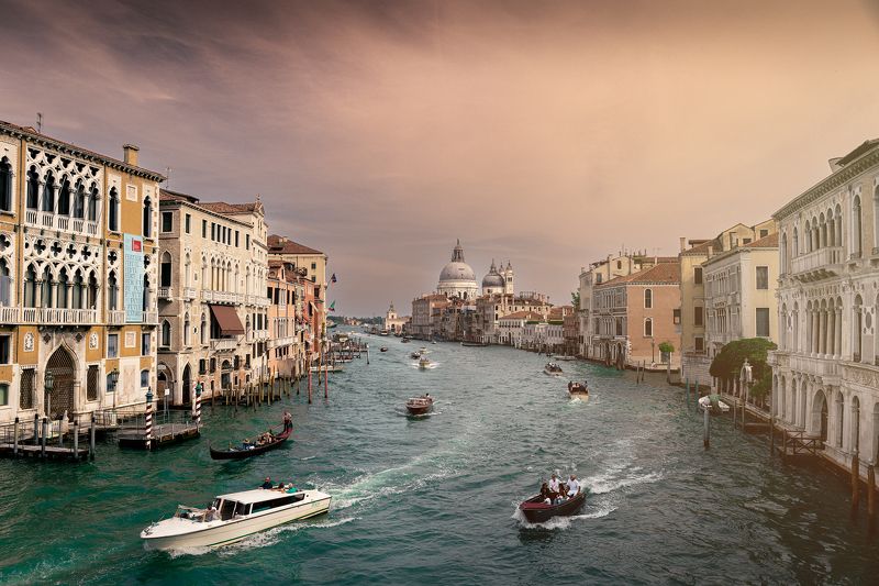 venice Grand Canal from Ponte dell\'Accademiaphoto preview