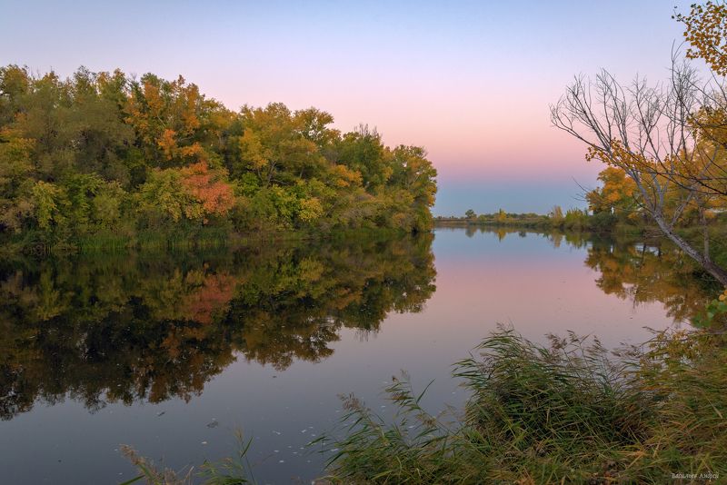 осень, вечер, природа, река урал, оренбургская область, орск Осенний вечер на реке Уралphoto preview