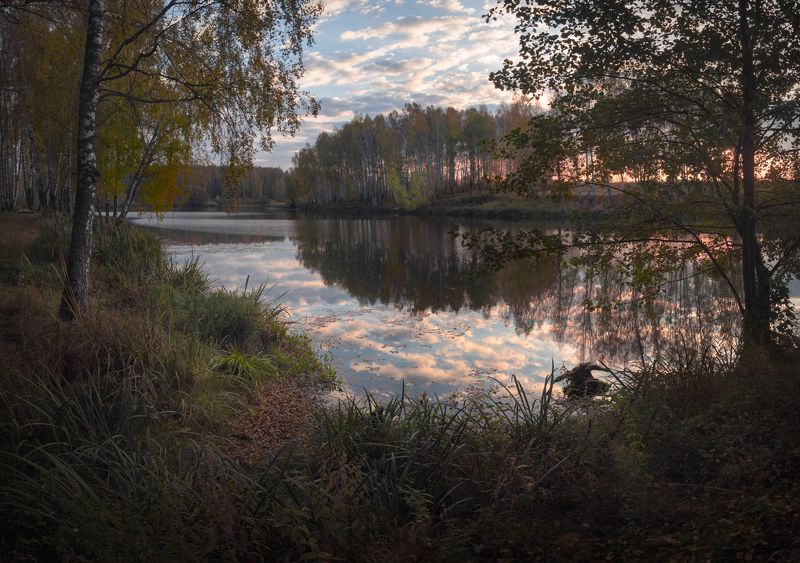 #пезаж #осень #туман #рассвет photo preview