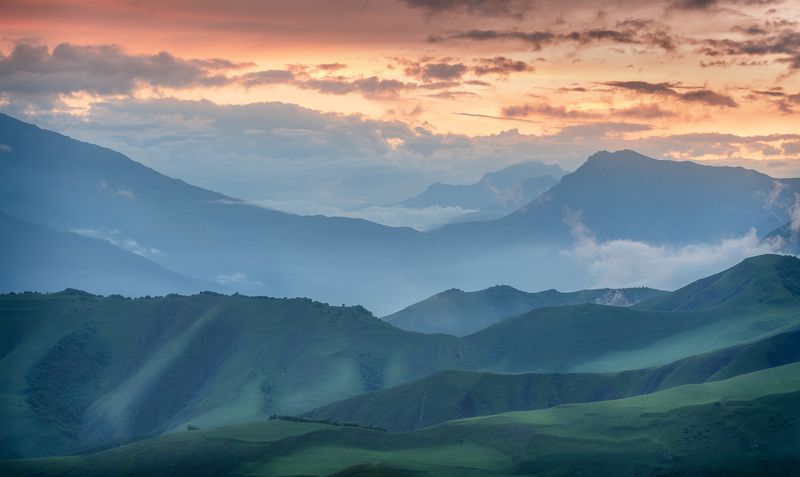 горы ингушетия просторы пейзаж приэльбрусье А за горами горы...photo preview