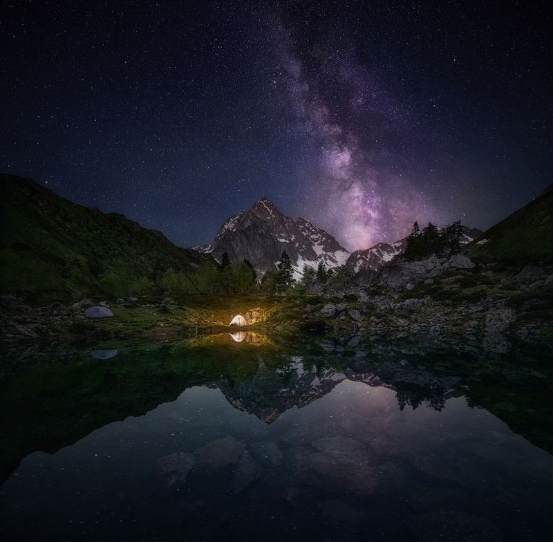 Хрустальная тишина горного озера.photo preview