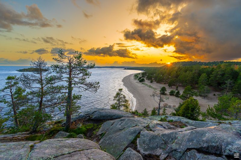 Закат на Ладогеphoto preview