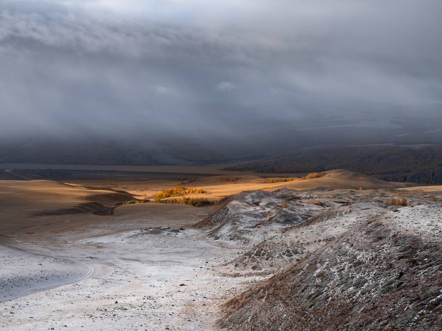 тыва, tuva, снег, сентябрь, золотая осень, Леонтьев Константин