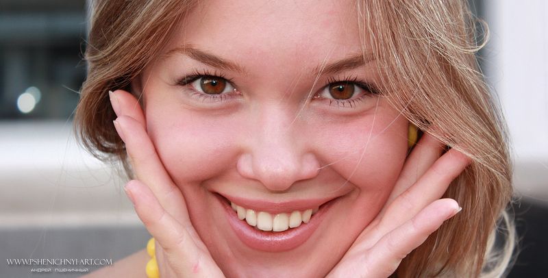 портрет, девушка, женский портрет, крупный план, улыбка Улыбка 2photo preview