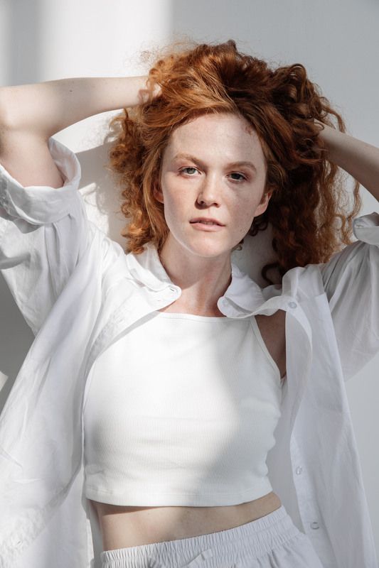 женский портрет, студийный портрет, невеста, утро невесты Женский портретphoto preview