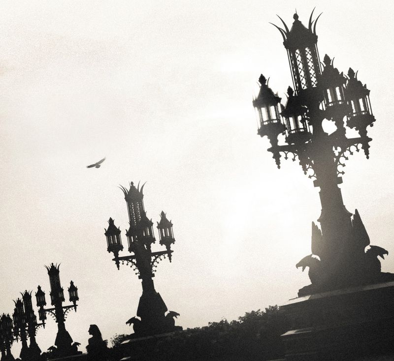 девушка,силуэт,архитектура,закат Garibaldiphoto preview