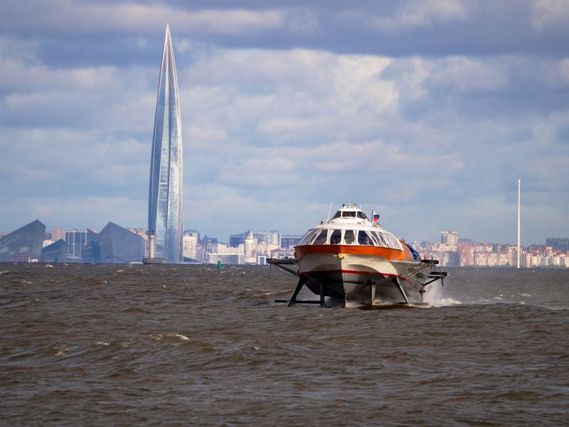 Вид из Петергофа на Петербургphoto preview