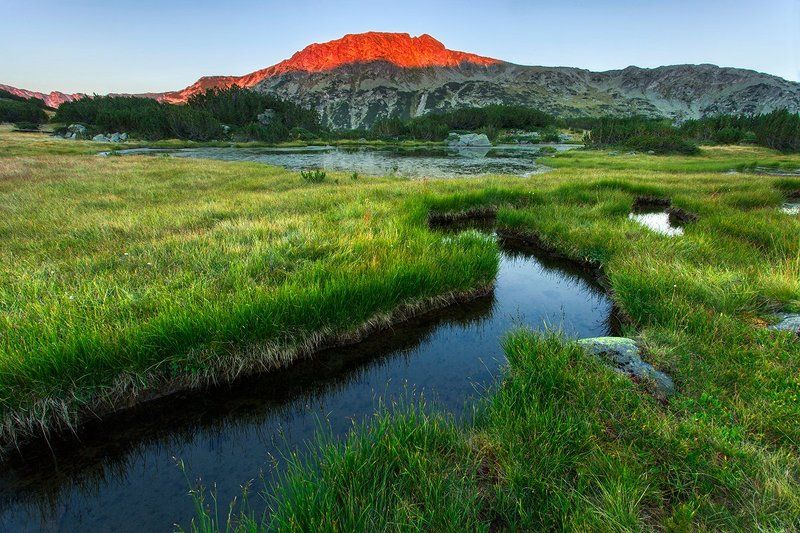 болгария, рила, закат, Горная Тишинаphoto preview