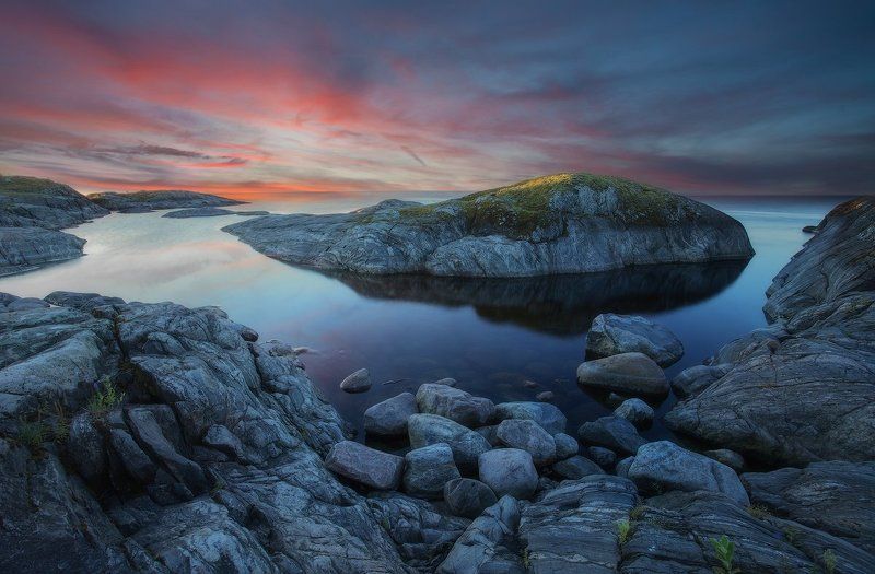 карелия, терву, ладога, шхеры, острова, пейзаж, восход,  ***photo preview