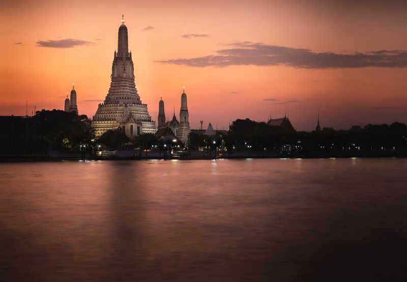 таиланд, бангкок, храм, утренняя заря Храм фото превью