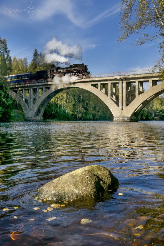 паровоз, янисйоки, финский мост Заповедник минувшей эпохи (серия). По пути в Карельский Хогвартсphoto preview