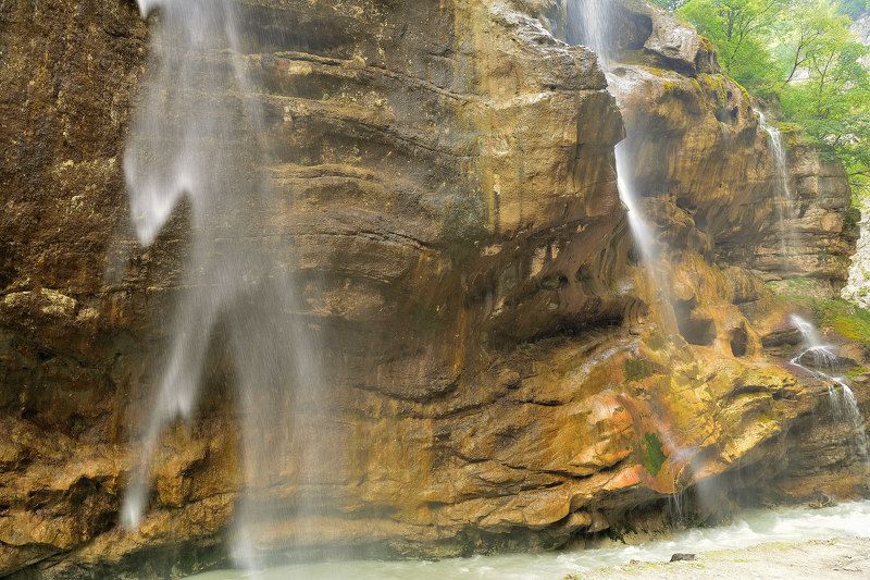 кабардино-балкария, ущелье, чегем, водопад, кавказ, Девичьи косы Чегемаphoto preview