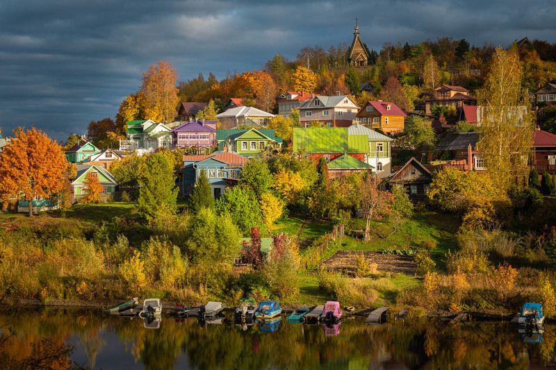 плес, осень, закат, отражение Из серии Плесphoto preview