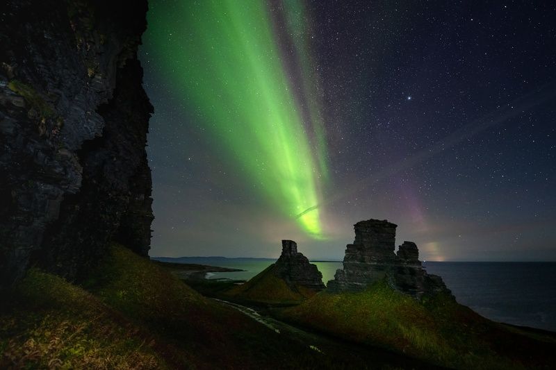 кольский, полуостров рыбачий, северное сияние, 2 брата 2 Братаphoto preview