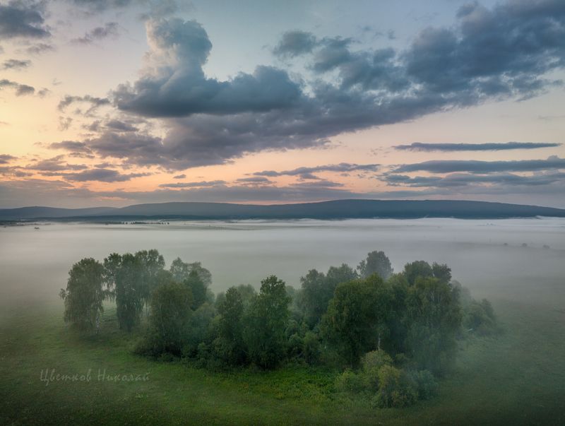 туман, рассвет *photo preview