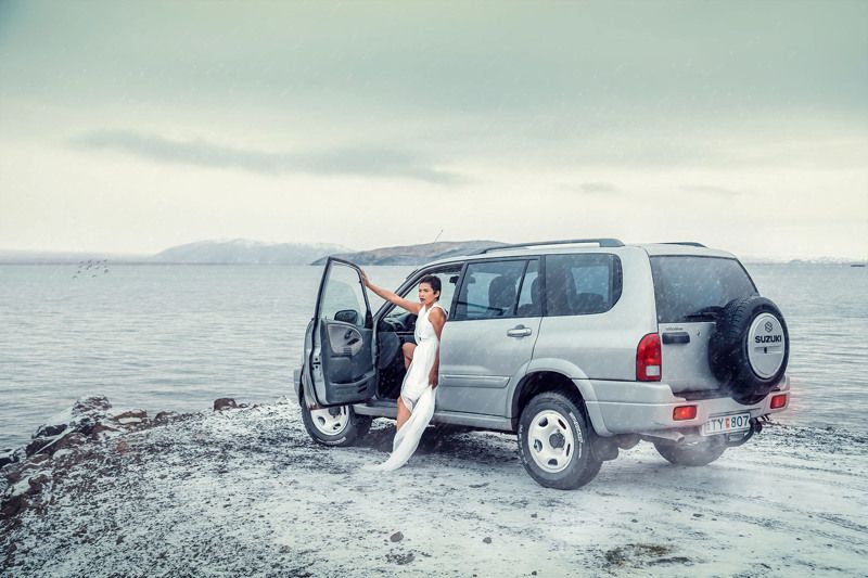 portrait, girl, asian, iceland, winter, snow, bride, pentax, women, lake,  \