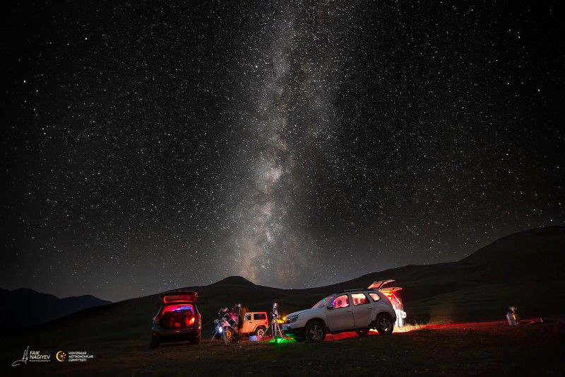 Астролагерь под темным небомphoto preview