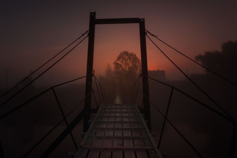 #утро #восход #игумново #подвесноймост #поездки #подмосковье РАННЕЕ УТРО В ИГУМНОВОphoto preview