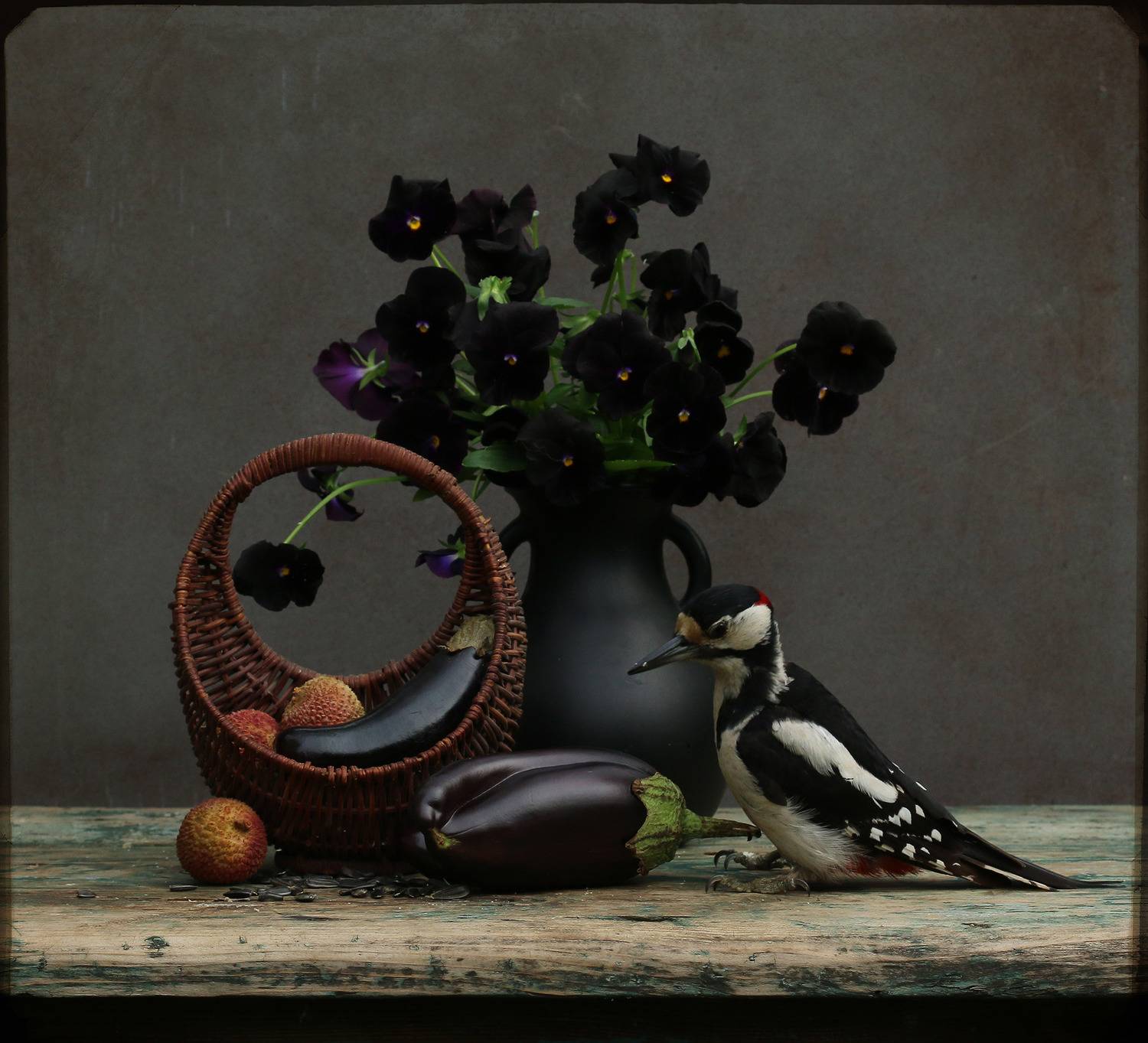 С баклажанами 2. Автор: Хромушин Олег dendrocopos major, Хромушин Олег