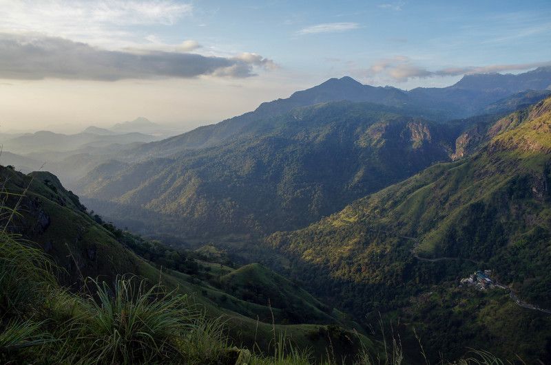 рассвет горы пейзаж шри-ланка элла  Рассвет в горах Шри-Ланкиphoto preview