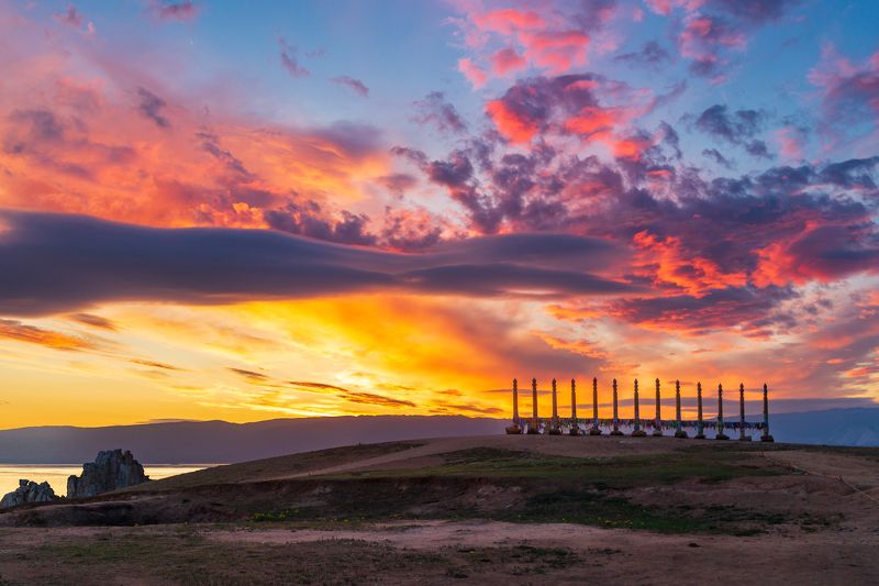 ольхон, бурхан, шаманка, закат. фототур на ольхон Ольхонский закатphoto preview