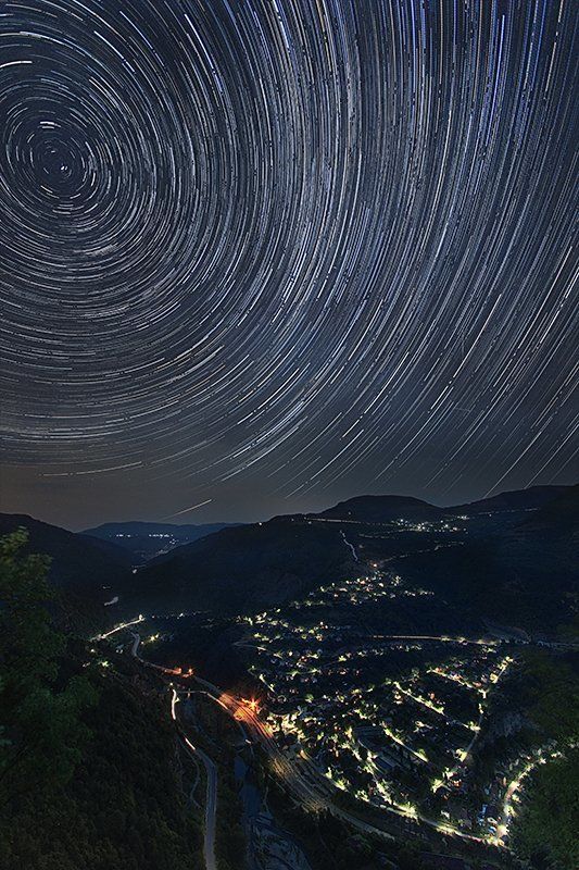 Bulgaria, Mountain), Night sky, Гора, Звезды, Небо, Ночной пейзаж Пируэт под звездамиphoto preview