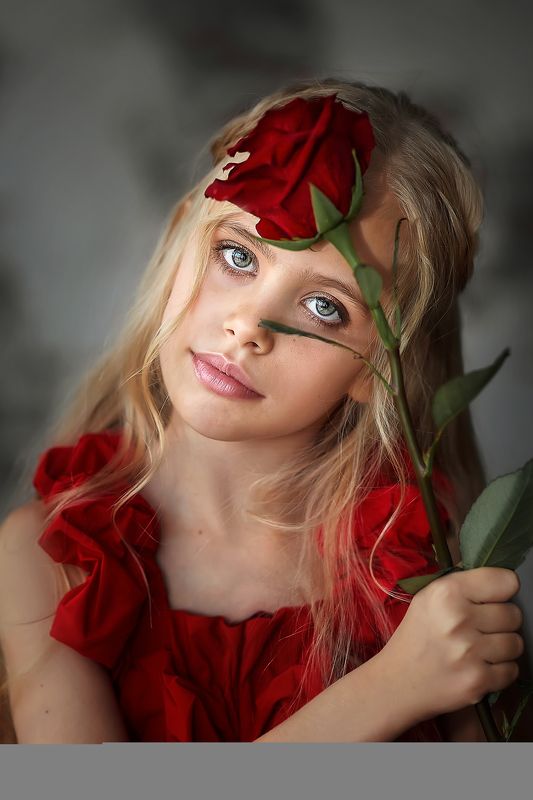 портрет, детский портрет модель, девочка Анастасияphoto preview