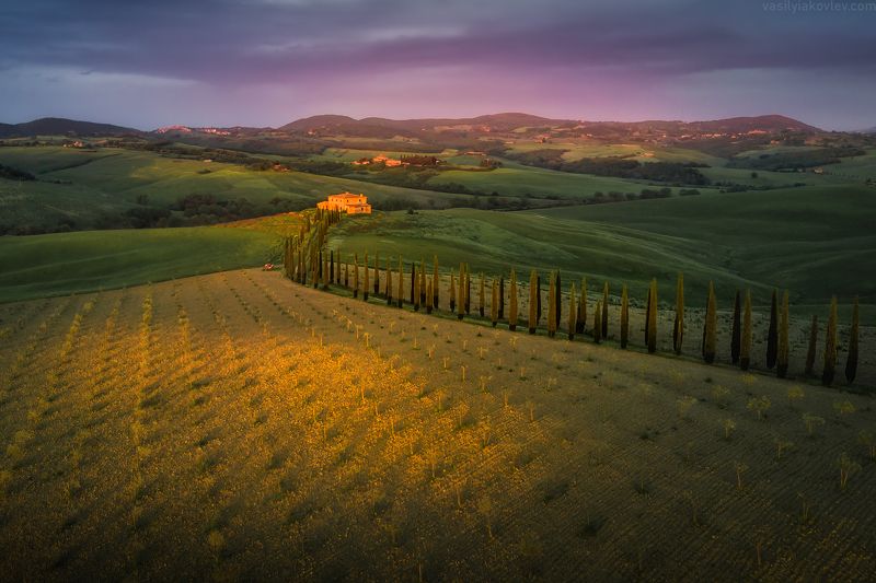 тоскана, италия Вечер в Тосканеphoto preview