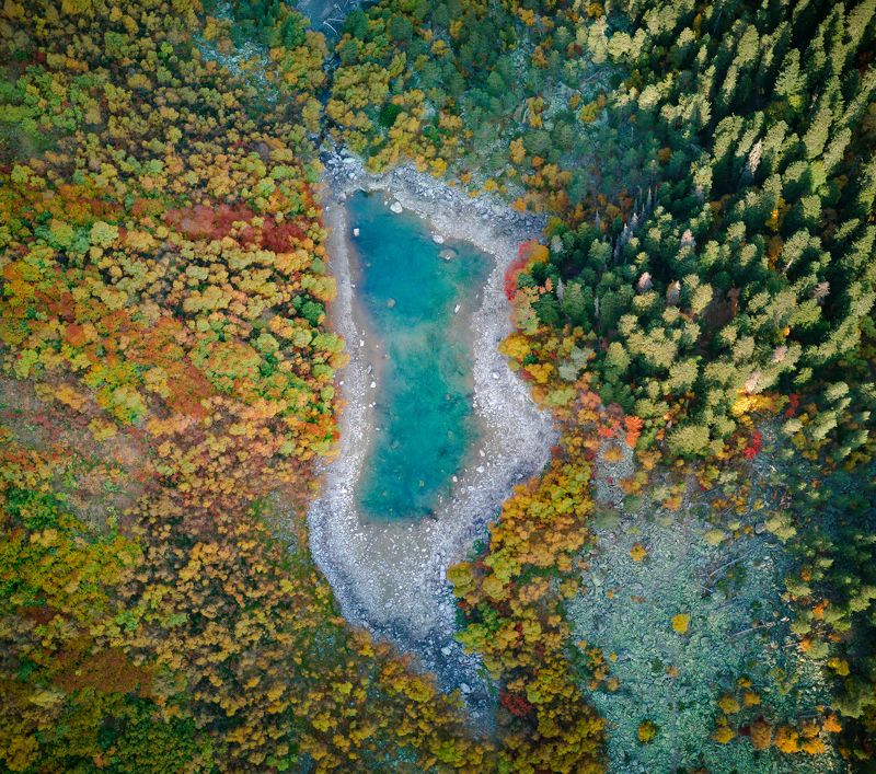 россия, кавказ, осень, озеро, краски, горы Краски Домбаяphoto preview