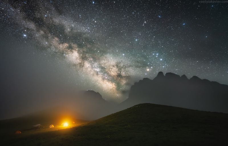 тхач, фототур, большой тхач, кавказ, адыгея, поход Туманная ночьphoto preview