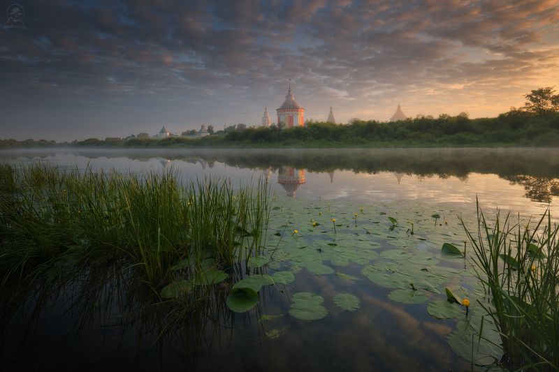 монастырь, лето, река, рассвет, вологда, фототуры по россии Рассвет у древних стенphoto preview