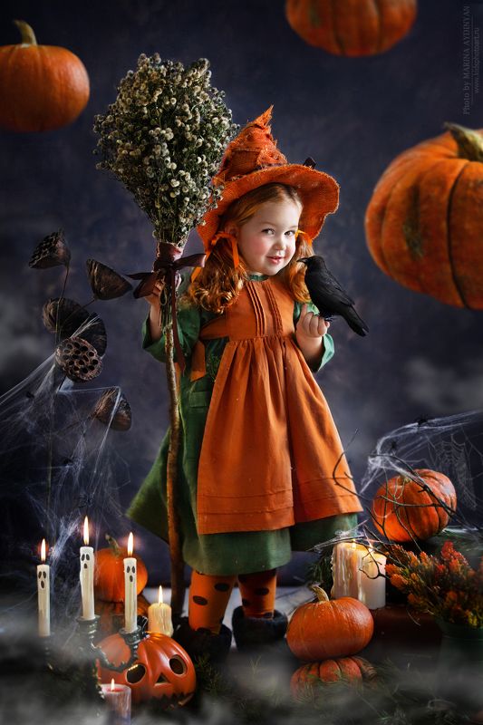 ведьма хэллоуин хеллоуин портрет детскийпотрет дети малыши девочка halloween сказочныйпортрет сказка арт концептуальныйпортрет цифровойпортрет Маленькая ведьмаphoto preview