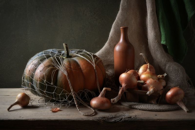 сергей алексеев, натюрморт Тыква в авоське фото превью