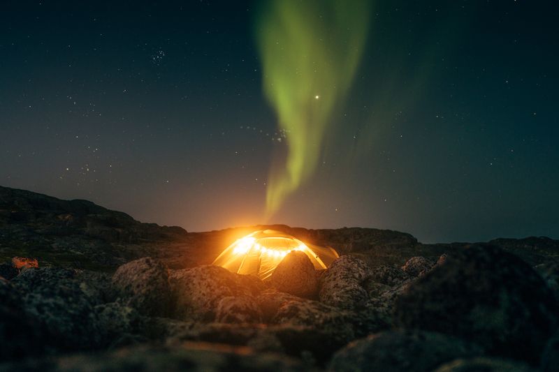 Сияние над палаткойphoto preview