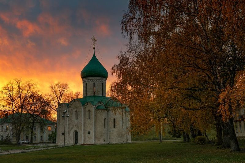 Огненный закат в Переславле-Залесскомphoto preview