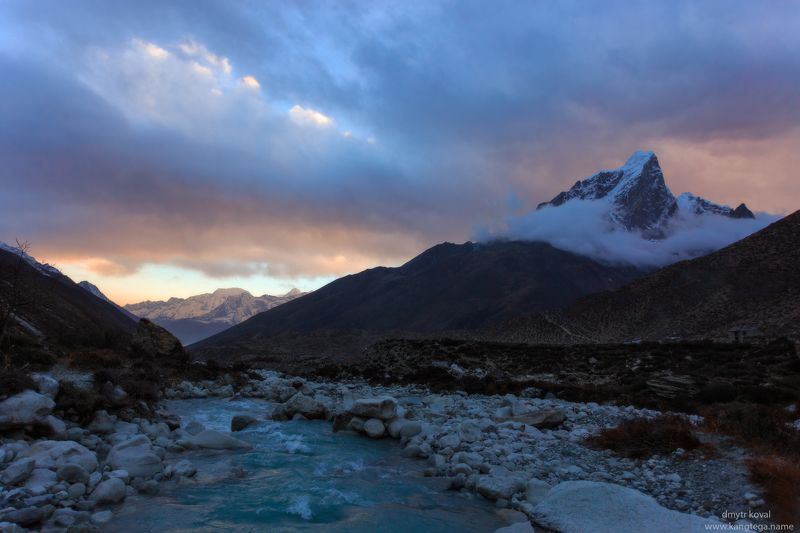 дмитр коваль, гималаи и крым вне треков, пейзаж как магия Закат на Имджа Кхолеphoto preview