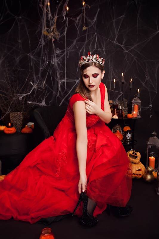 хэллоуин, halloween, портрет, portrait, осень, autumn, female portrait, женский портрет, фотосессия, photoshoot, портрет, студийный портрет, студийная фотосессия, ведьмочка, магия, ведьма  фото превью