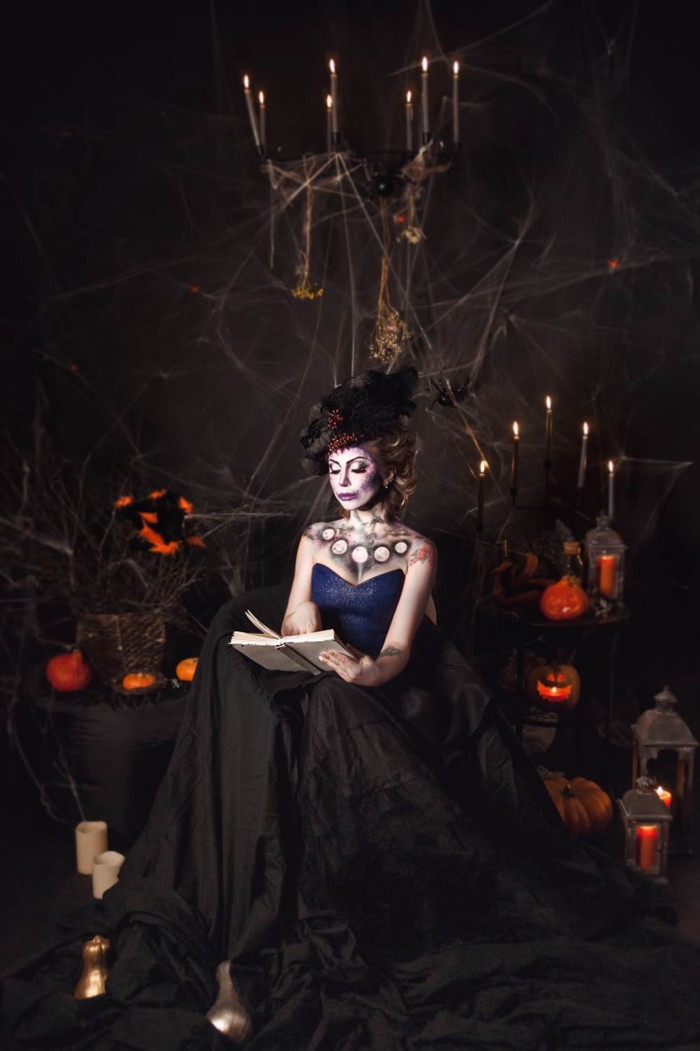 хэллоуин, halloween, портрет, portrait, осень, autumn, female portrait, женский портрет, фотосессия, photoshoot, портрет, студийный портрет, студийная фотосессия, ведьмочка, магия, ведьма, Ману Фалько