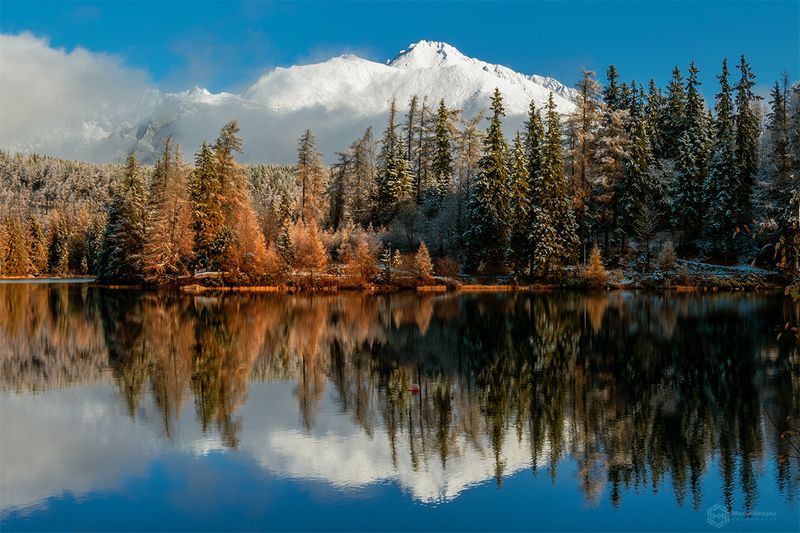 lake , mountains , autumn , tatra mountains , reflection photo preview