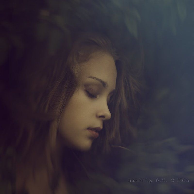 портрет, парк, вечер, portrait, girl, light Evening gardenphoto preview