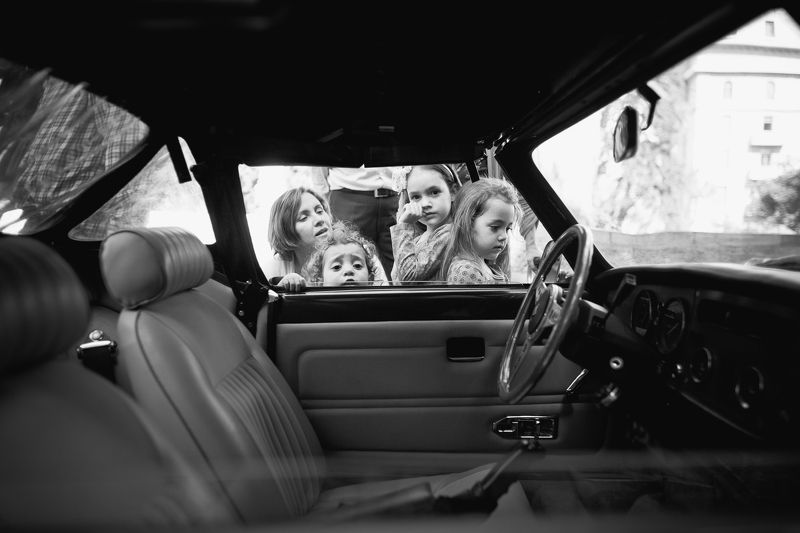 car, bw, children Dream Carphoto preview