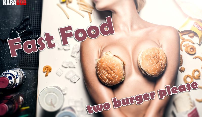 fast food, ню, девушка fast foodphoto preview