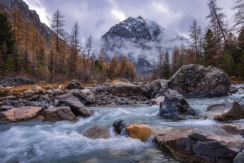 осень алтай горы природа пейзаж altai mountains nature landscape Осень на Алтае. Актру.photo preview