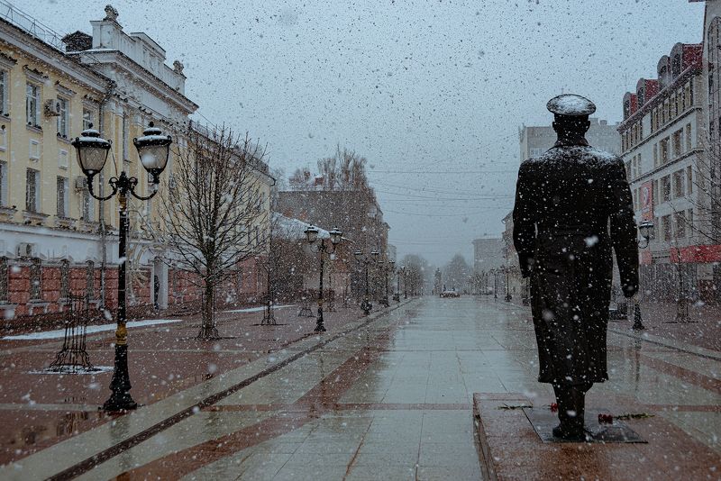 В снегопад фото превью