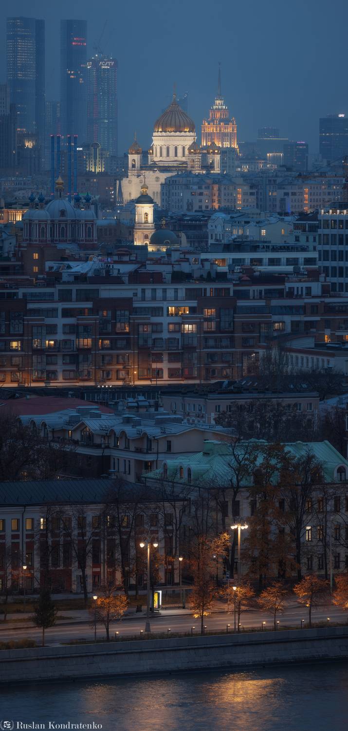 Верторама Москвы. Автор: Кондратенко Руслан москва, верторама, храм христа спасителя, Кондратенко Руслан